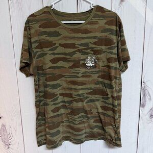 Patagonia Defend Public Lands Organic Pocket Tee Camo L Slim Fit